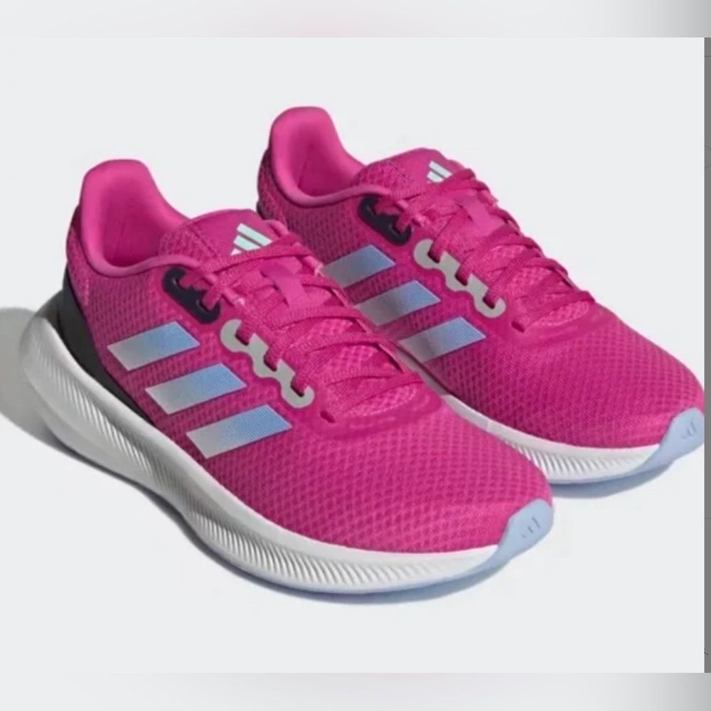New! Adidas *Barbie* Pink Sz 8 RUNFALCON WIDE 3 RUNNING SHOES